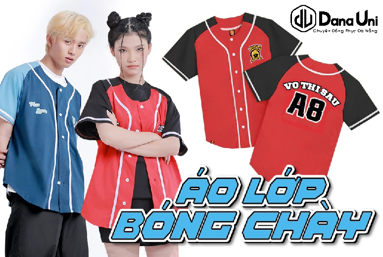 Áo lớp bóng chày THPT Trần Quý Cáp Đà Nẵng